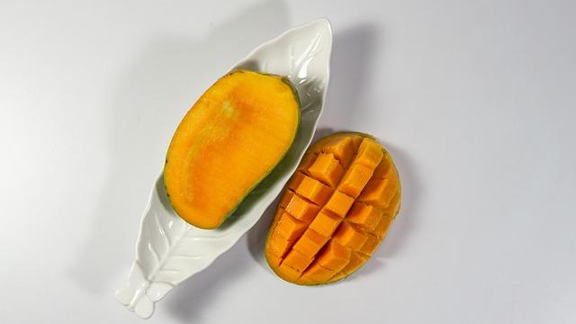 sweet sliced mango